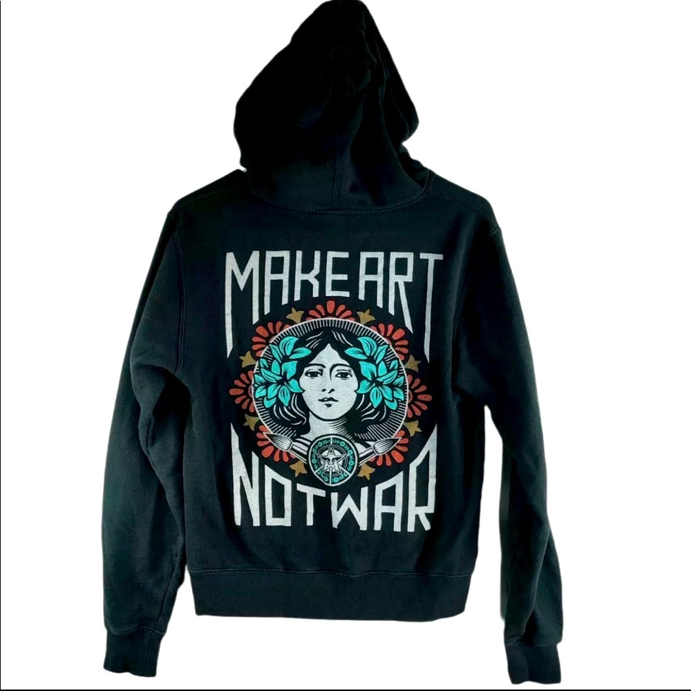 Obey Hoodie L Make Art Not War